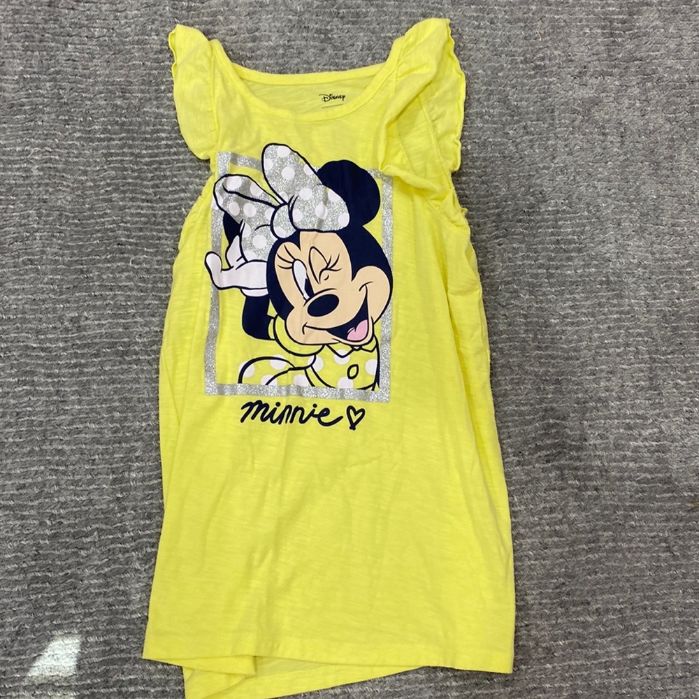 Disney yellow Minnie tank top